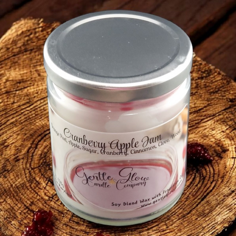 Single Wick Candle Cranberry Apple Jam