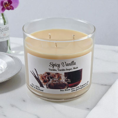 3 Wick Candle Spicy Vanilla