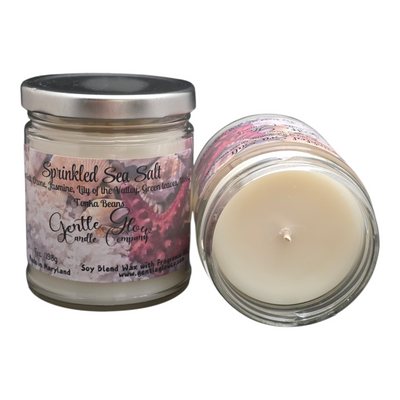 Single Wick Candle Sprinkled Sea Salt