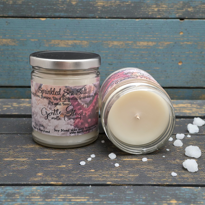 Single Wick Candle Sprinkled Sea Salt