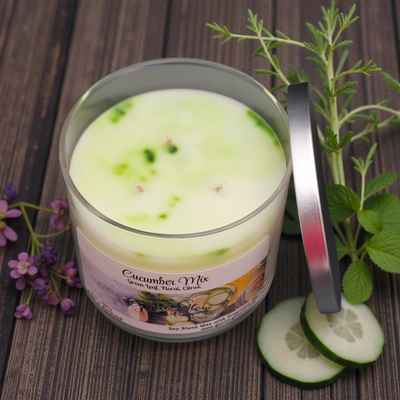3 Wick Candle Cucumber Mix