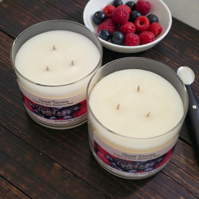 3 Wick Candle Sweet Berries