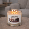 3 Wick Candle Spicy Vanilla