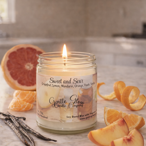 Single Wick Candle Sweet and Sour