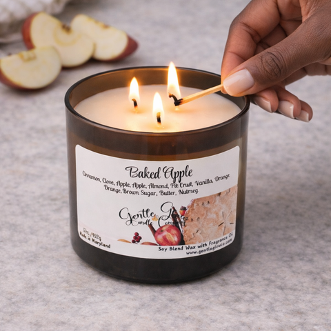 3 Wick Candle Baked Apples