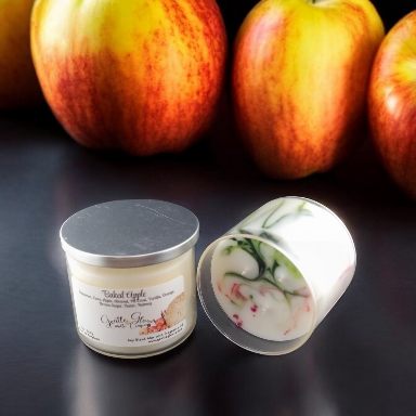 3 Wick Candle Baked Apples