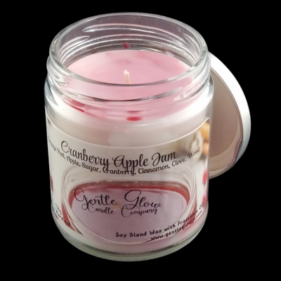 Single Wick Candle Cranberry Apple Jam