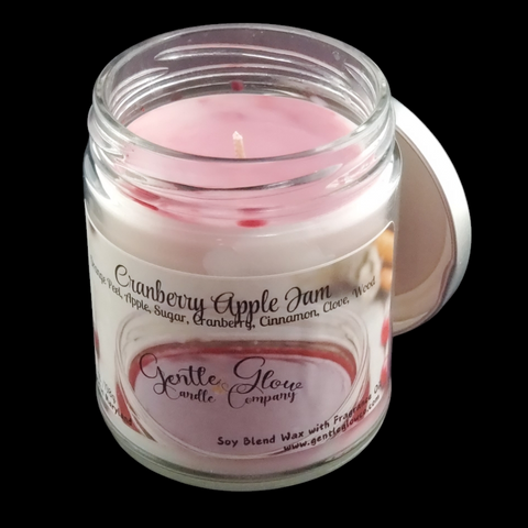 Single Wick Candle Cranberry Apple Jam