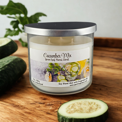 3 Wick Candle Cucumber Mix