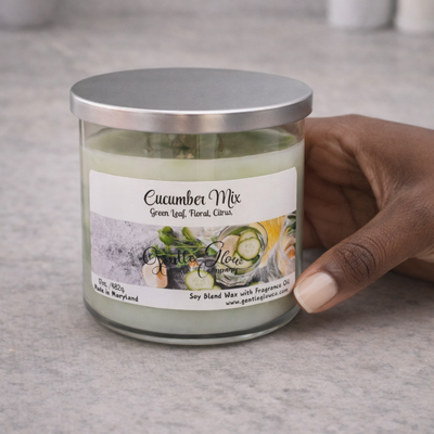 3 Wick Candle Cucumber Mix