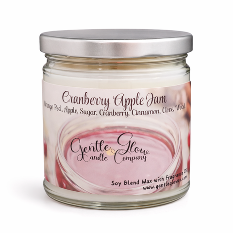 Single Wick Candle Cranberry Apple Jam