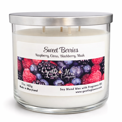 3 Wick Candle Sweet Berries