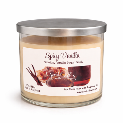 3 Wick Candle Spicy Vanilla